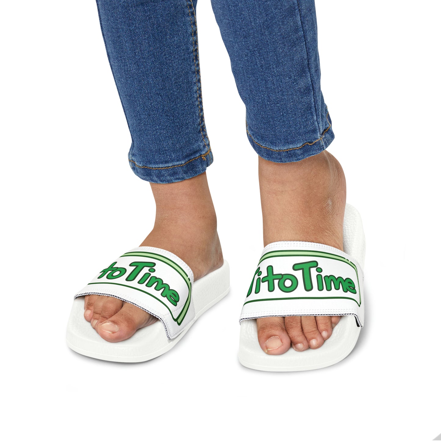 Youth PU Slide Sandals