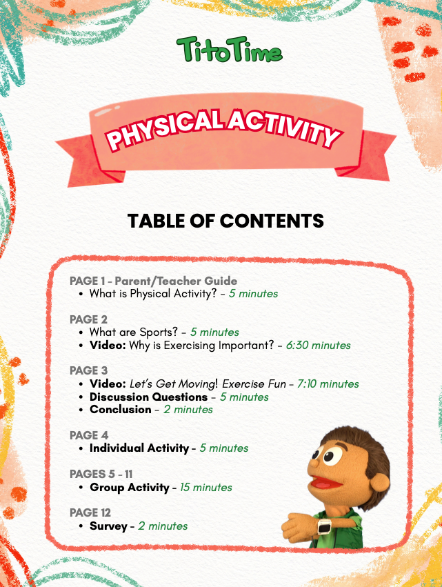 Physical Activity – English Lesson