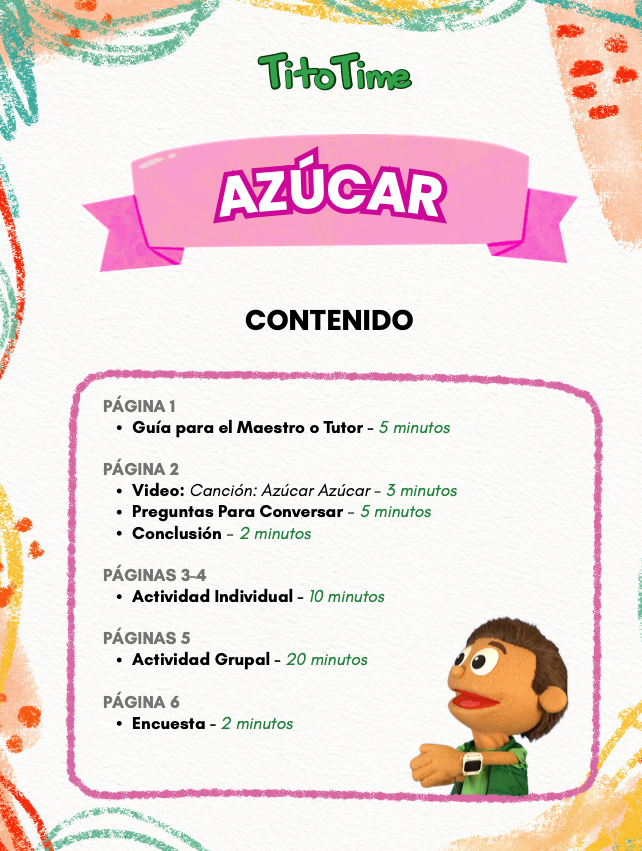 Azúcar - Lección en Español