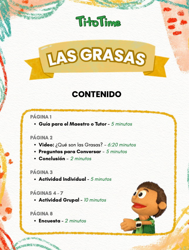 Grasas - Lección en Español