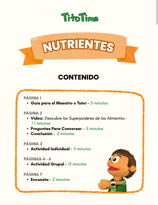 Nutrientes - Lección en Español