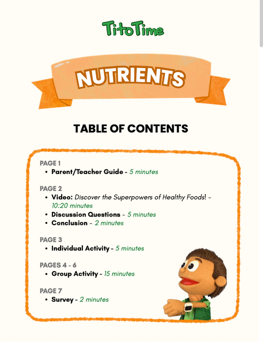 Nutrients – English Lesson
